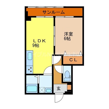 長崎駅 徒歩9分 2階の物件間取画像